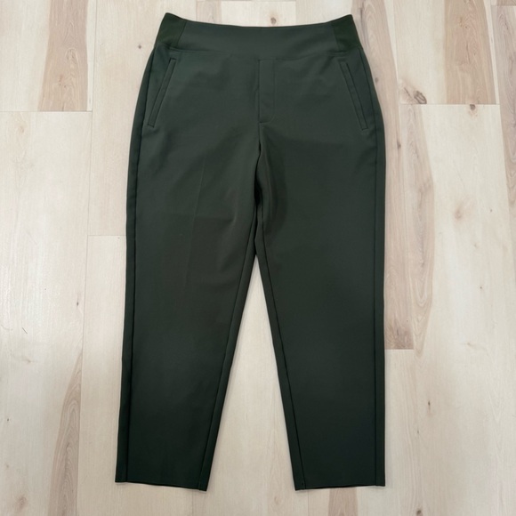 Athleta Endless High Rise Pant Aspen Olive Green Women's 12 533636 Travel - Picture 5 of 16
